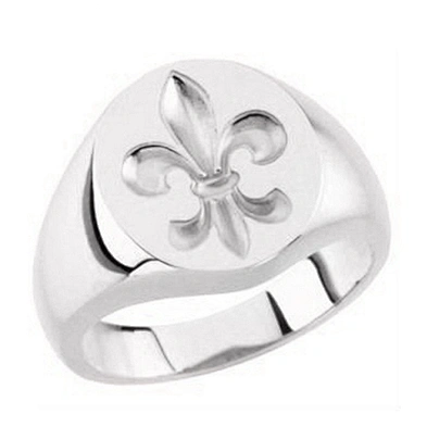 Fancy gold plated stainless steel cheap custom signet ring