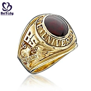 BS university graduation souvenir wholesale chinese gold rings