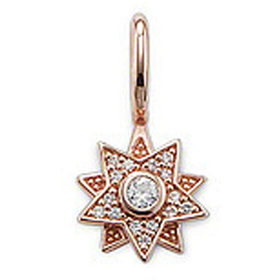 Artful brilliant sun shape wholesale jewellery 18k gold pendant