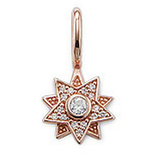Artful brilliant sun shape wholesale jewellery 18k gold pendant