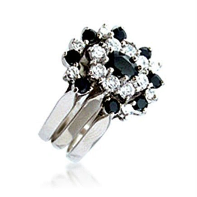 Men 925 sterling silver ring with ca stone, black tourmaline ring