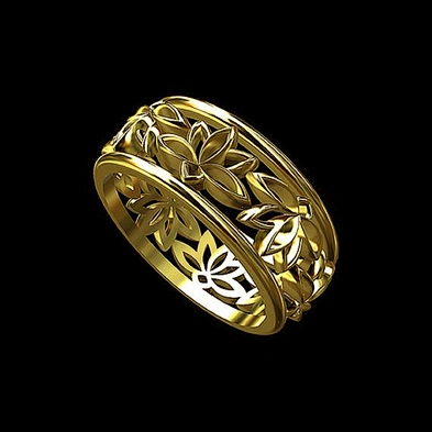 Shiny cz beautiful latest gold ring design for women with price