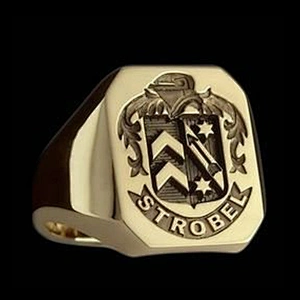 Wholesale statement stainless steel military bird shaped ring for men