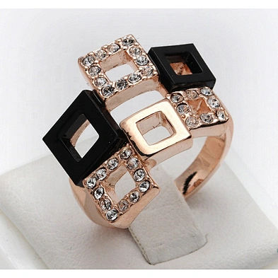 Fashion scattered cz royal gold ring designs for men