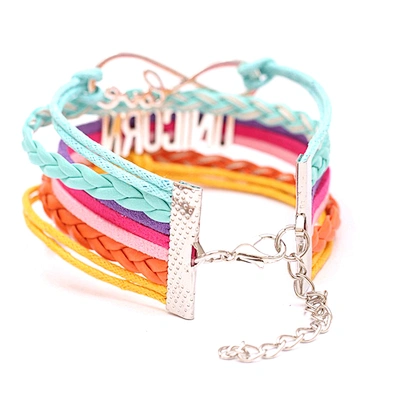 Anchor Nylon Dumbbell Airplane Tennis Rainbow Logo Custom Tags Friendship Bracelet Woven