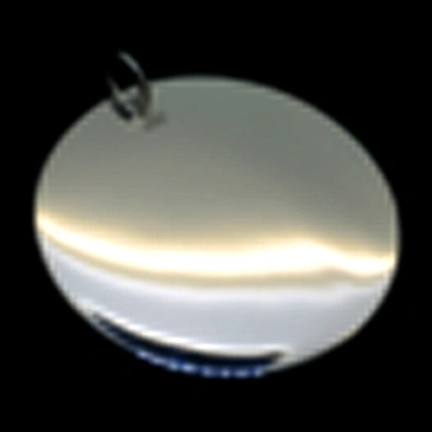 Round design blank silver wholesale simple necklace