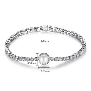Beaded Crystal 100 Heavy Silver Gemstone Pure Ladies Copper Bracelets