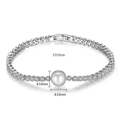 Beaded Crystal 100 Heavy Silver Gemstone Pure Ladies Copper Bracelets