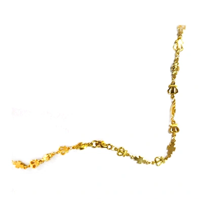 Custom Religion Jewelry 18K Gold Plated Chain Link Cross Bracelet