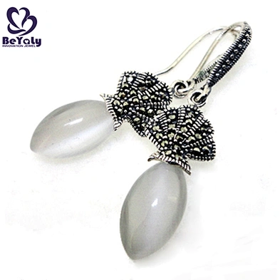925 silver red druzy ladies earrings designs pictures