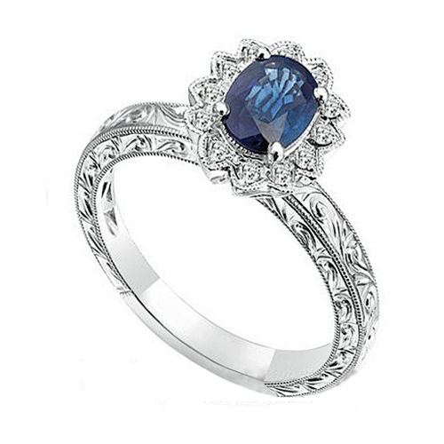 Cheap blue stone silver fashion jewelry wholesale