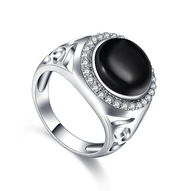 Manufacturer Jewelry Ring Natural Gemstones, Pave Diamond Gemstone Carving Rings Jewelry