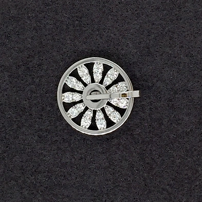 Delicate Zircon Wheel Shape Disc Online Wholesale Mom Necklace Personalized