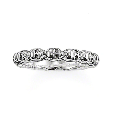 Promotional skull design unique silver rings