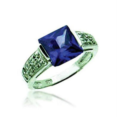 Natural cut artificial diamond stone jewelry emerald ring men