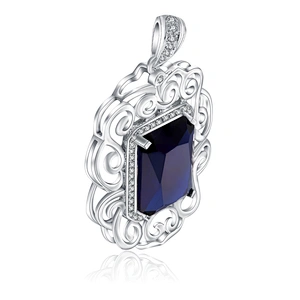 Beautiful women's swirl soutache design color stone sliver jewellery