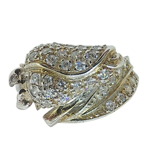 Flower shape customized engraving finger golden plated rings