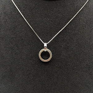 New Hot Style Box Chain Two Circles Cross In Together Design Necklace
