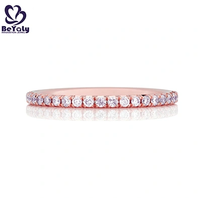 Wholesale aaa cz couple 18k rose gold napkin ring
