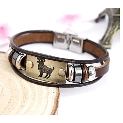 Wholesale engrave cuff men's braided leather wrap bracelet blank