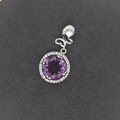 Engravable Silver Round Charms Pendant Wholesale, Purple Turquoise Jewelry Crystal Glass Locket Round Pendant