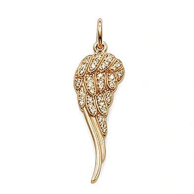 Rose gold wing design crystal letter j pendant necklace