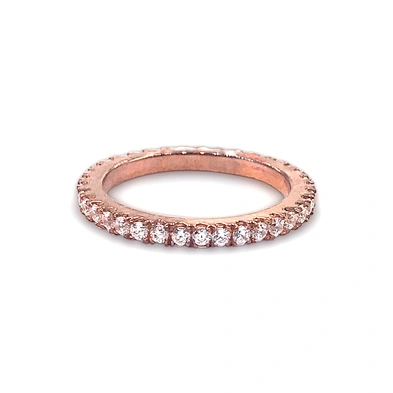 Thin style 925 sterling silver pink gemstone rings for women
