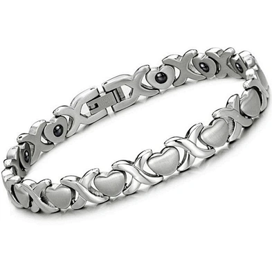 Elegant fashion bead design innovation hematite saint bracelet