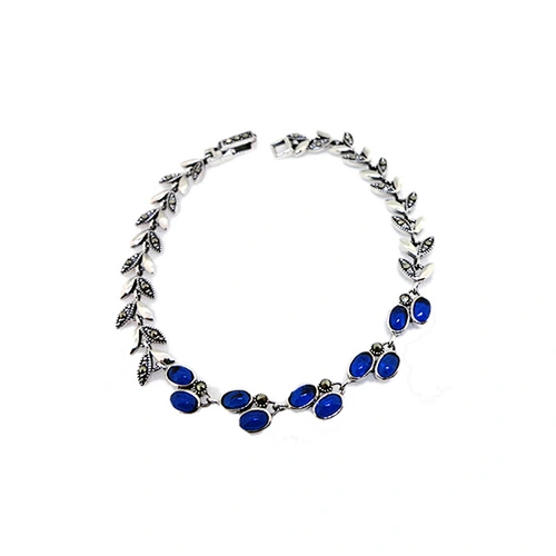 Artificial Blue Modern American Cnc Gold Vermeil South Agate Traditional Jewellery