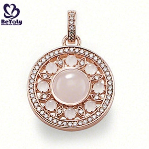 Nice gold plated 925 sun sterling silver diamond necklace