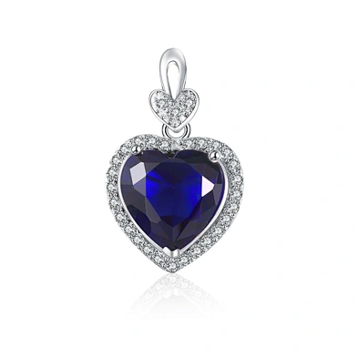 Romantic Silver Infinity Love Heart Crystals Birthstone Necklace