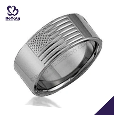 Fashion smart design stainless steel lord's prayer inscribed ring