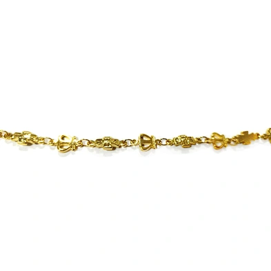 Custom Religion Jewelry 18K Gold Plated Chain Link Cross Bracelet