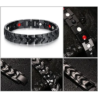 Men major stainless steel jewelry japanese magnetic bracelet bangle wholesale