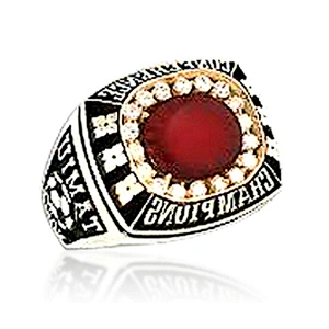 Memory souvenir custom cz softball championship rings