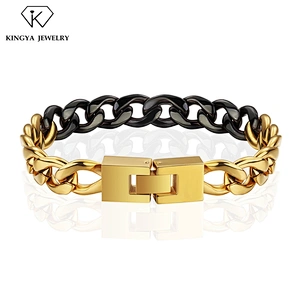 Manufacturer China Men Gold Plated Designer Chain Jewelry Bracelet