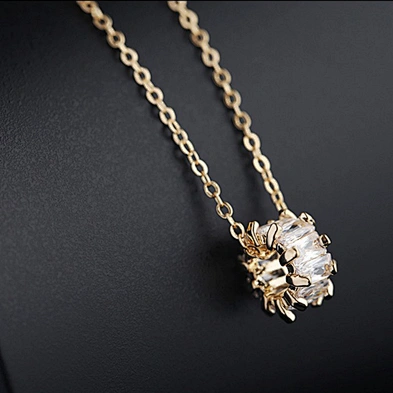 China 18k gold necklace jewellery moissanite hiphop pendant jewelry