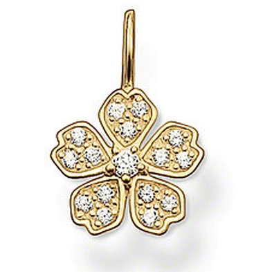 Popular sakura cz flower wholesale japan costume jewelry