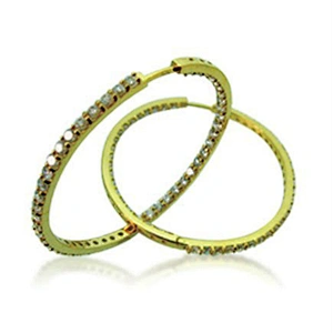 18k gold colored hoop wholesale mexican jewelry overseas channel earring