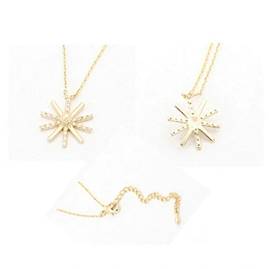 Italian 14K Gold Custom Sun Jewelry Wholesale Necklace Pendant Charm