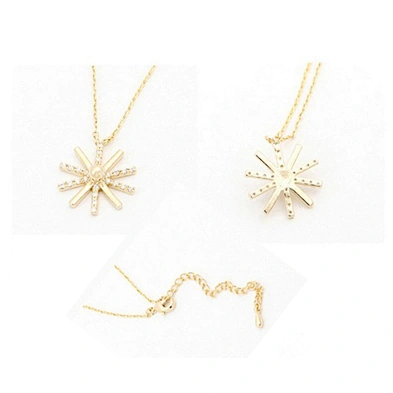 Italian 14K Gold Custom Sun Jewelry Wholesale Necklace Pendant Charm