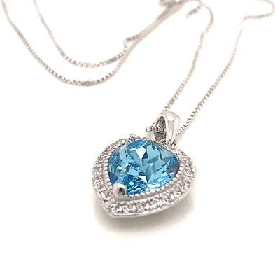 Fashion Jewelry 925 Silver Heart Shape 12 Zodiac Necklace Rhinestone