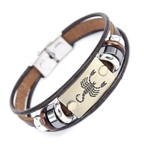 Wholesale engrave cuff men's braided leather wrap bracelet blank