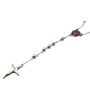 Religionary cross pendant cheap rosary necklace
