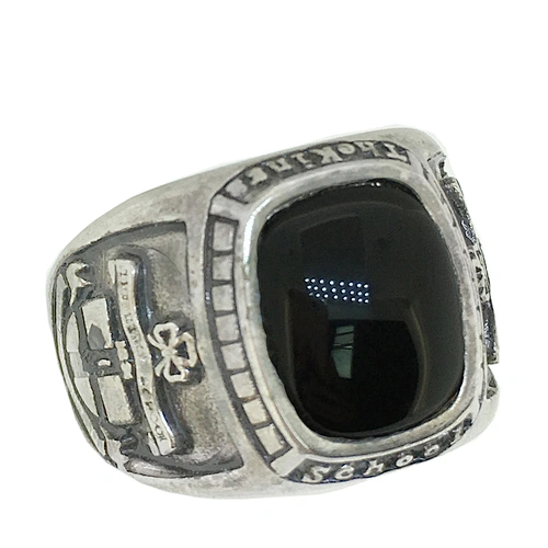 Teamwork signet black stone fantasy baseball championship rings