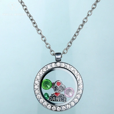 Sterling silver charm gold pendant locket set design men