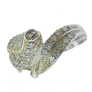 Flower shape customized engraving finger golden plated rings