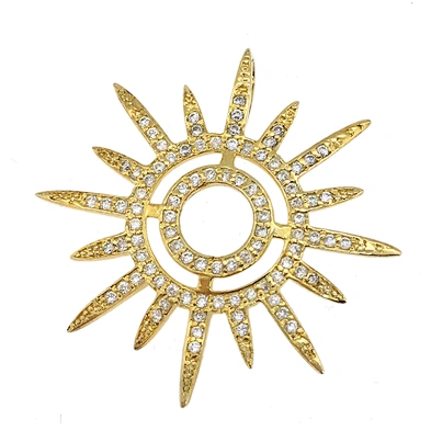 Wholesale Italian Custom Sun 14K Gold Jewelry Necklace Pendant Charm