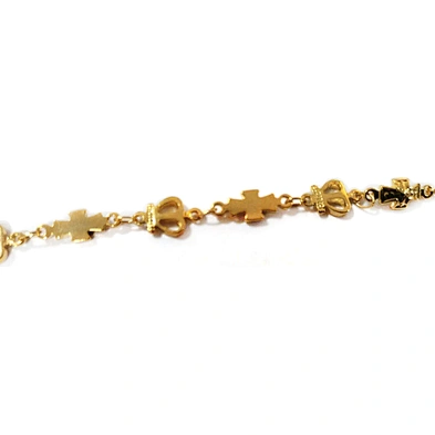 Custom Religion Jewelry 18K Gold Plated Chain Link Cross Bracelet