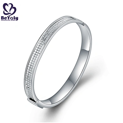 Classic Stainless Steel Square Convex Cut Design Bracelet Unisex